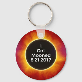 American Solar Eclipse Har Mooned August 21 2017.j Nyckelring
