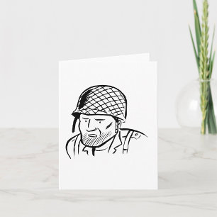American Soldier Illustration Kort