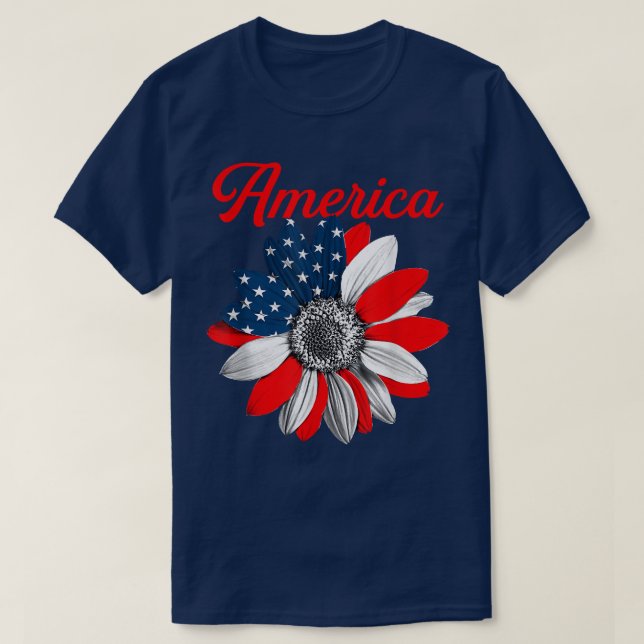 American Solros Blsed Thankful christian T Shirt (Design framsida)