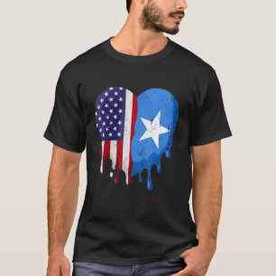 American Somali Heritage Month Somalia Flagga Hear T Shirt