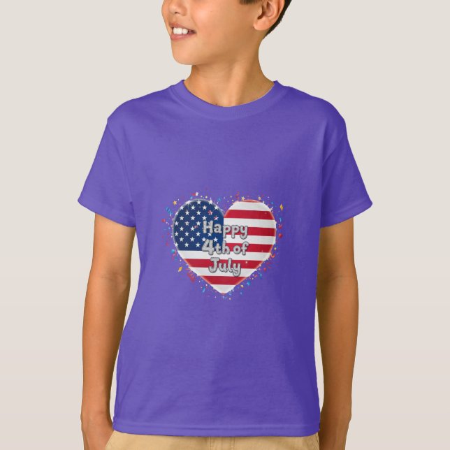 American Soul: Classic 4th of July Vibes T Shirt (Framsida)