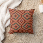 American Southwestern Tribal Pattern Art And Color Kudde<br><div class="desc">Square Throw Pillow decorative stylish home furnishing decor accessory printed with a American Southwestern Tribal Pattern Art And Colors graphic design illustration by TheFabricSeal at Zazzle #ZazzleMade https://www.zazzle.com/store/thefabricseal This American Indian Geometric Art Style drawing image is a beautiful design with classic elements of herringbone style geometric design, half brick step...</div>