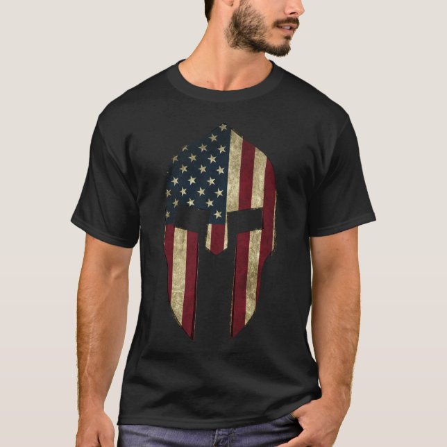 American Spartan T Shirt (Framsida)