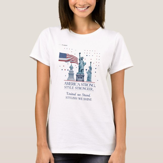 American Spirit Tee - Gracely djold, stolt (Framsida)