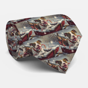 American Stafford Dshire Hund jul Festive Slips