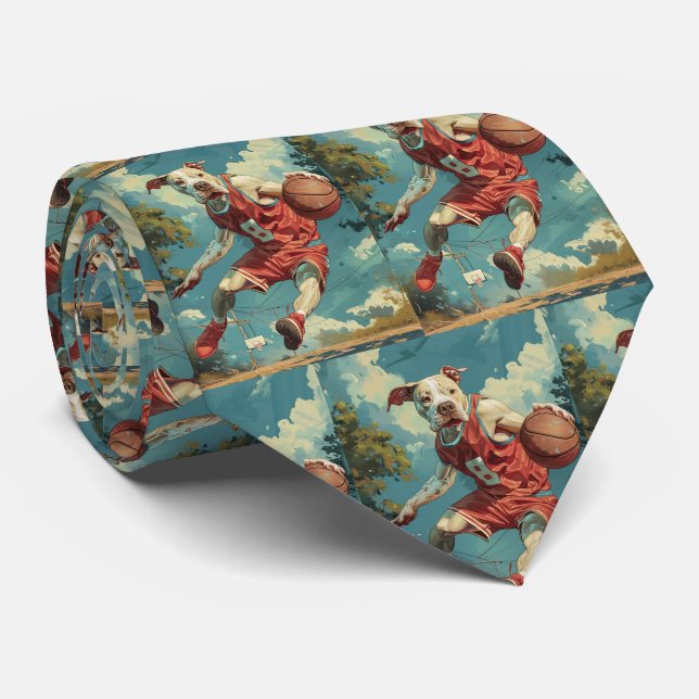 American Stafford Dshire Hund Spelande Basketball Slips (Rullad)