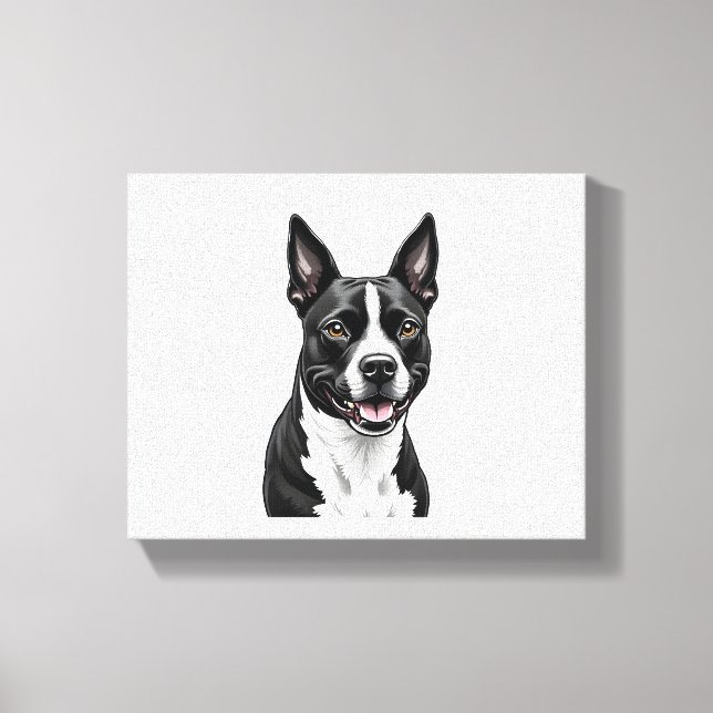 American Stafford Dshire Terrier Canvastryck (Framsida)