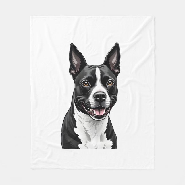 American Stafford Dshire Terrier Fleecefilt (Framsidan)