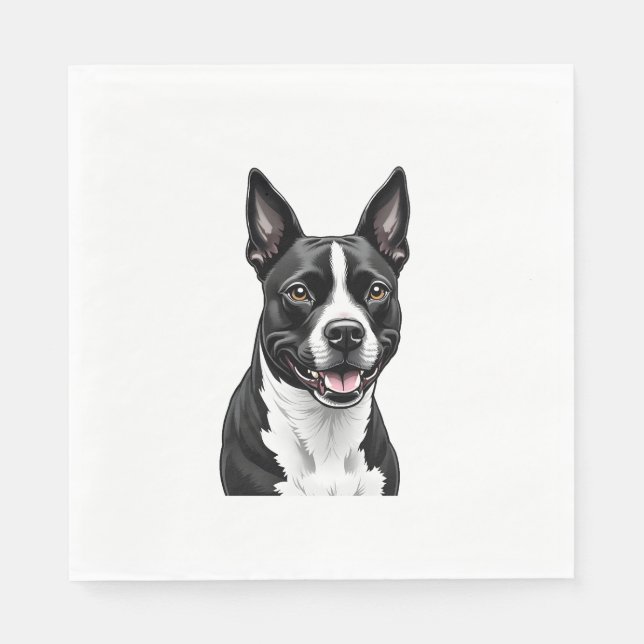 American Stafford Dshire Terrier Pappersservett (Framsidan)