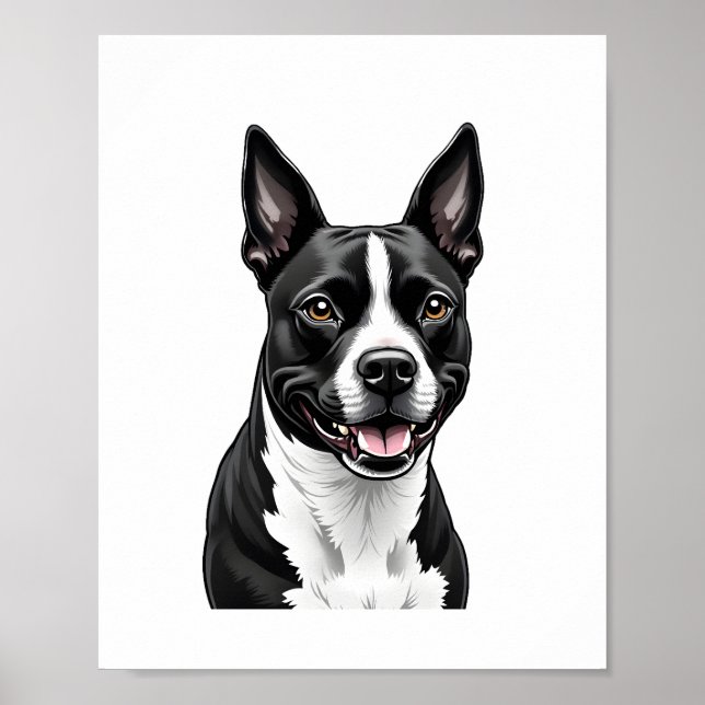 American Stafford Dshire Terrier Poster (Framsidan)