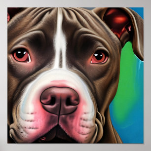 American Stafford Dshire Terrier Poster
