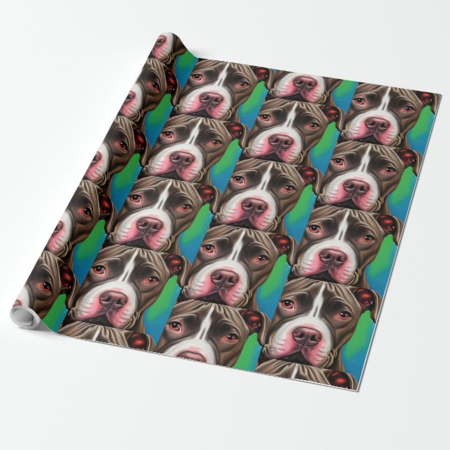 American Stafford Dshire Terrier Presentpapper (Utrullad)