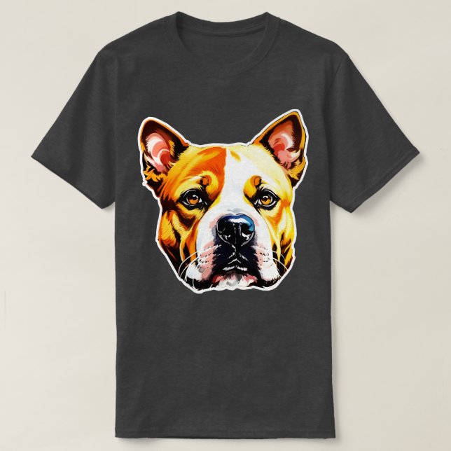 American Stafford Dshire Terrier T Shirt (Design framsida)