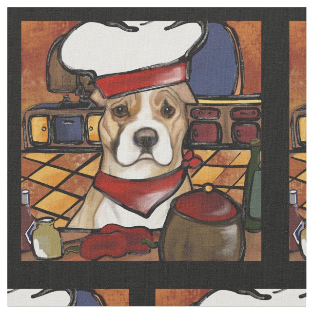 American Stafford Dshire Terrier Tyg (Närbild)