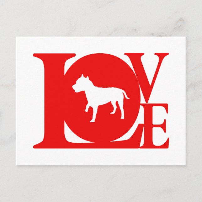 American Stafford Dshire Terrier Vykort (Framsida)