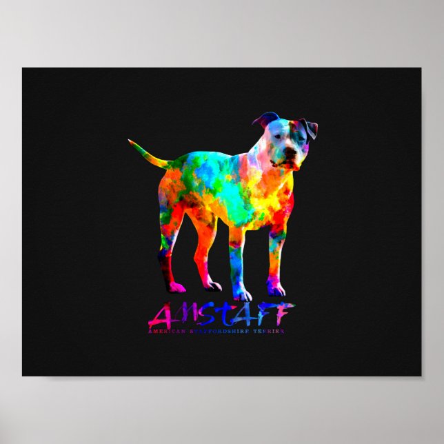 American Stafford Terrier - Amstaff Poster (Framsidan)