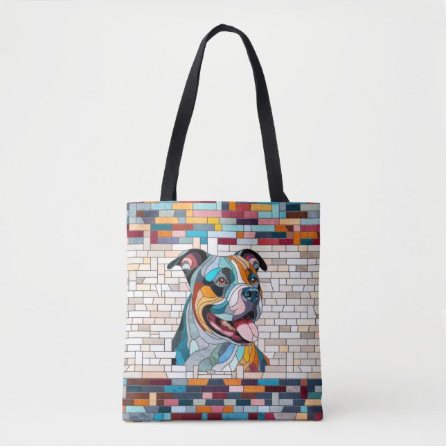 American Stafford Terrier - Amstaff Tygkasse (Framsida)