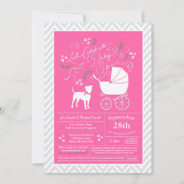 American Stafford Terrier Dog Baby Shower Inbjudningar