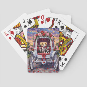 American Staffordshire Hund Valentine Dag Casinokort