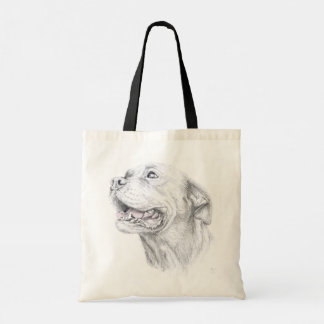 American Staffordshire Lab Boxer Art Tote Bag v2 Tygkasse
