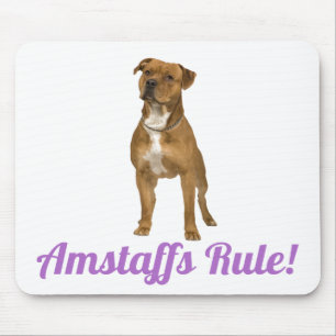 American Staffordshire Terrier (Amstaff) Mousepad Musmatta