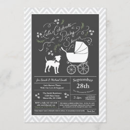 American Staffordshire Terrier Baby Shower Amstaff Inbjudningar