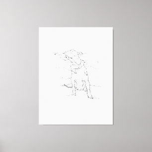 American Staffordshire Terrier-illustration Canvastryck