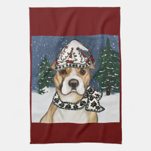 AMERICAN STAFFORDSHIRE TERRIER KÖKSHANDDUK