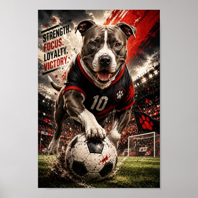 American Staffordshire Terrier Kraftspel Poster (Framsidan)