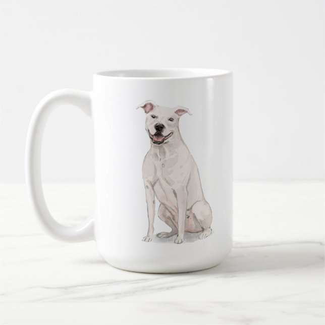 American Staffordshire Terrier-mugg Kaffemugg (Vänster)