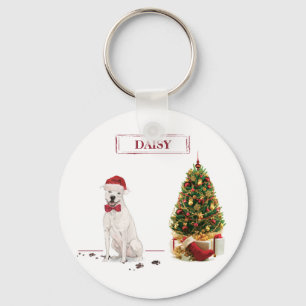 American Staffordshire Terrier Rolig Jul Hund Nyckelring