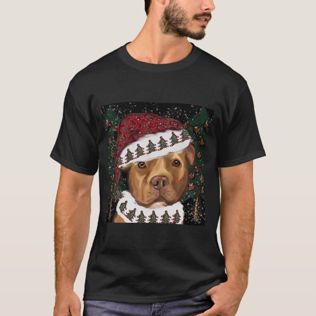 American Staffordshire Terrier  T Shirt (Framsida)