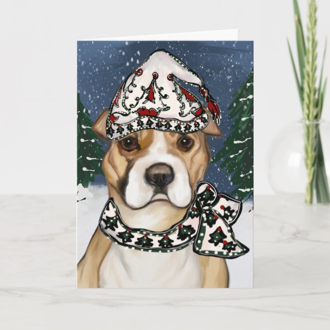 AMERICAN STAFFORDSHIRE TERRIER        TACK KORT (Framsida)