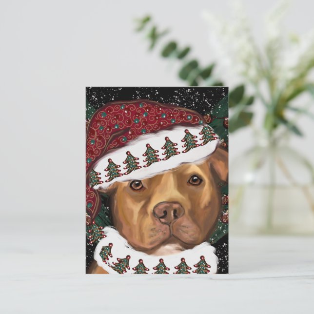 American Staffordshire Terrier  Vykort (Stående Fram)