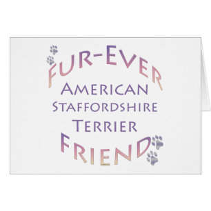 American StaffordTerrier Furever Hälsningskort