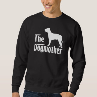 American StaffordTerrier Hund Mamma Mor Lång Ärmad Tröja