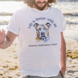 American StaffordTerrier hund mamma pappa T-Shirt