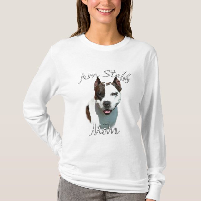 American StaffordTerrier Mamma 2 T Shirt (Framsida)