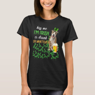 American Staffy Kiss Jag är irländsk eller drunk e T Shirt