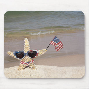 American Starfish med flagga Musmatta