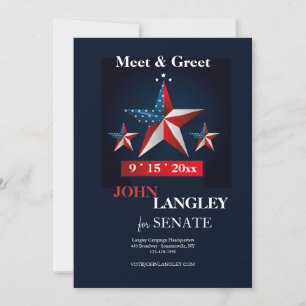 American Stars Policy Fundraiser Inbjudningar