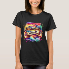 American State Map T-Shirts - Colorado USA map