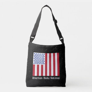 American State National med Flagga Axelväska