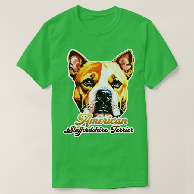 American stprisdshire skräcker 1 t shirt (Design framsida)