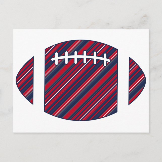American Stripe Footall Vykort (Framsida)