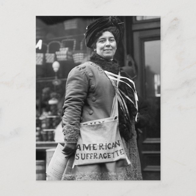 American Suffragette, 1910 Vykort (Framsida)