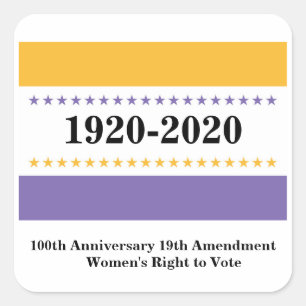 American Suffragette Viceguette Flagga Women Vote Fyrkantigt Klistermärke