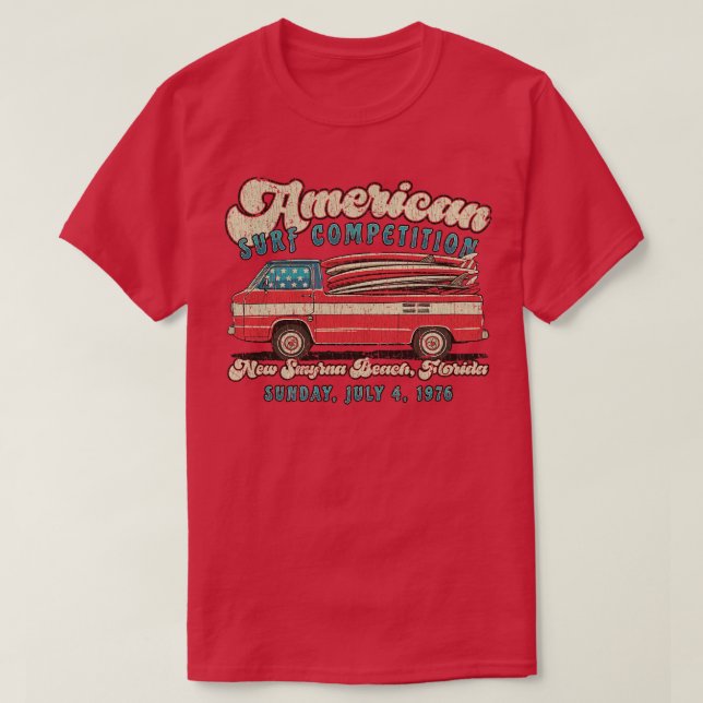 American Surfa Competition 1976 T Shirt (Design framsida)