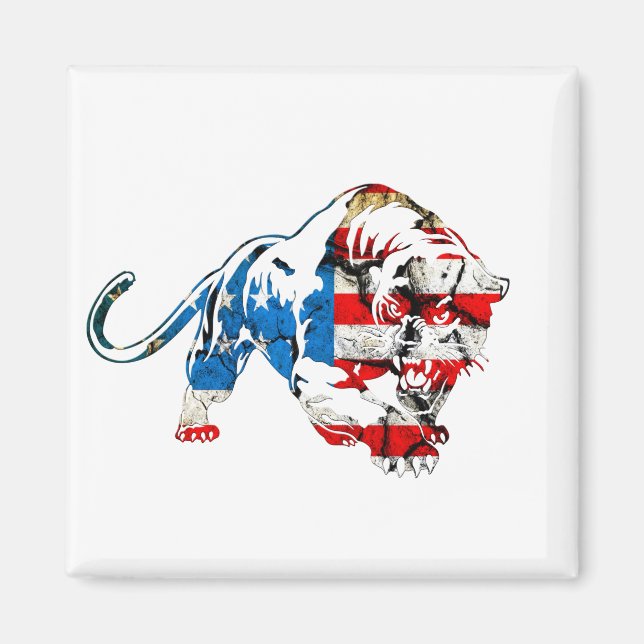 American Tiger Magnet (Framsidan)