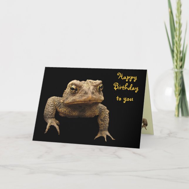 American Toad Birthday Kort (Framsida)
